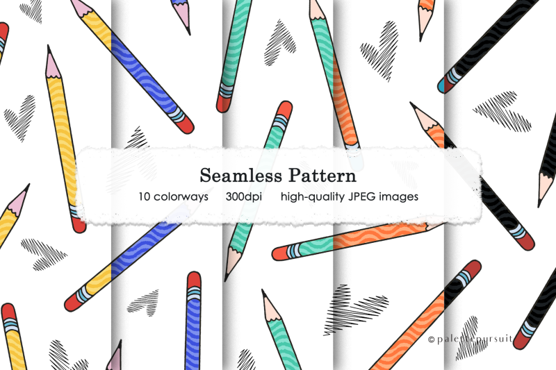 tossed-pencils-seamless-pattern-digital-paper-scrapbooking