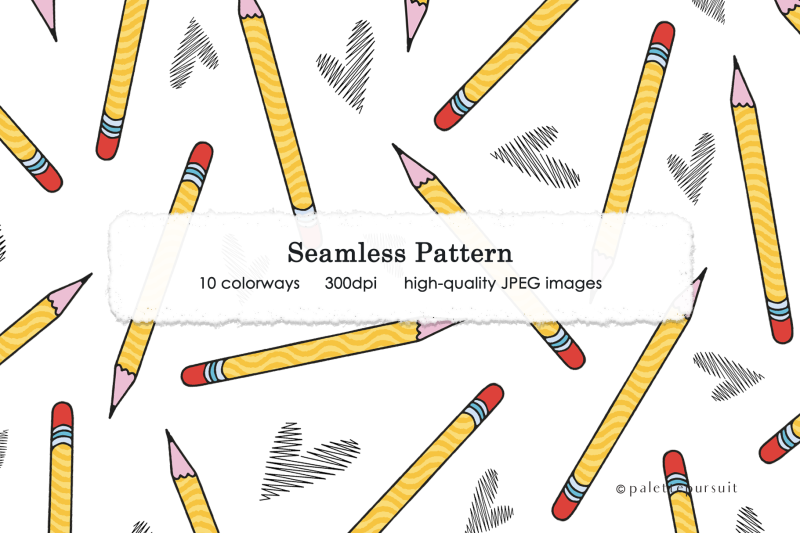 tossed-pencils-seamless-pattern-digital-paper-scrapbooking