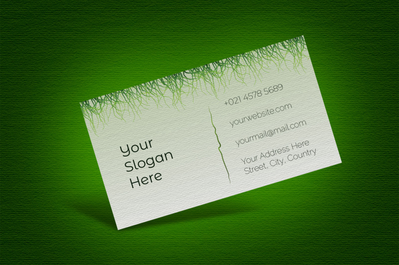 eco-green-business-card-design-template