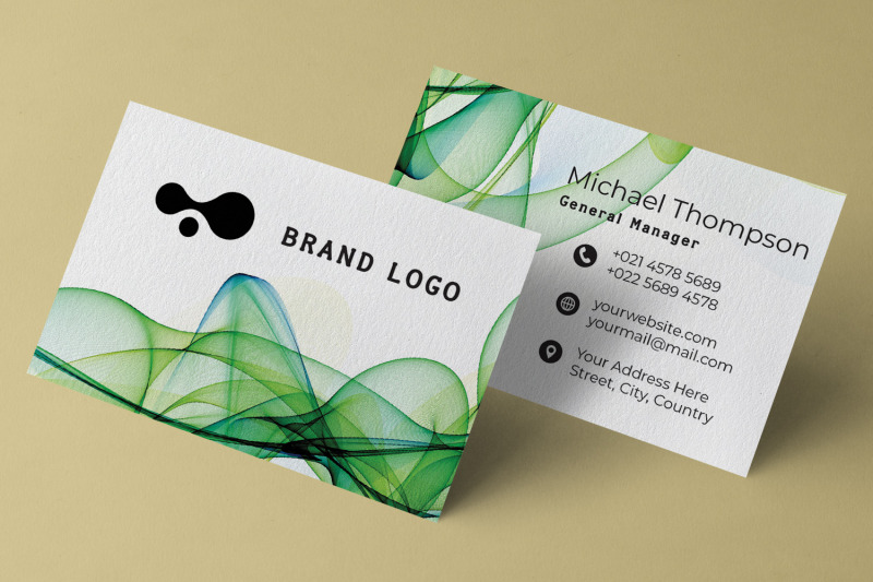 abstract-wave-business-card-design-template