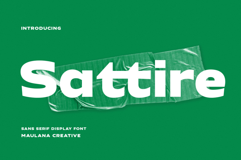 sattire-expanded-sans-display-font