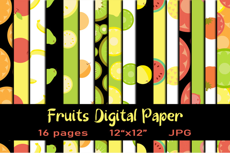 16-digital-papers-with-tropical-fruits