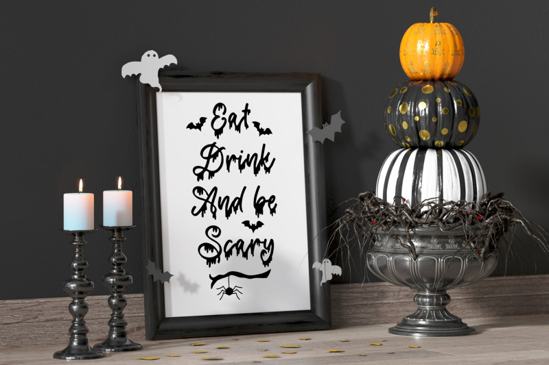 spooky-halloween-a-dripping-script-font-with-bonus-doodles