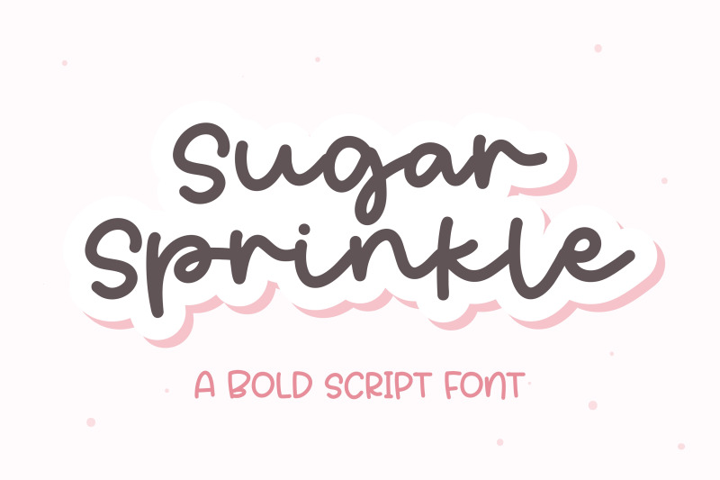sugar-sprinkle-a-bold-script-font