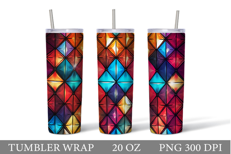 stained-glass-tumbler-wrap-stained-glass-rhombus-tumbler