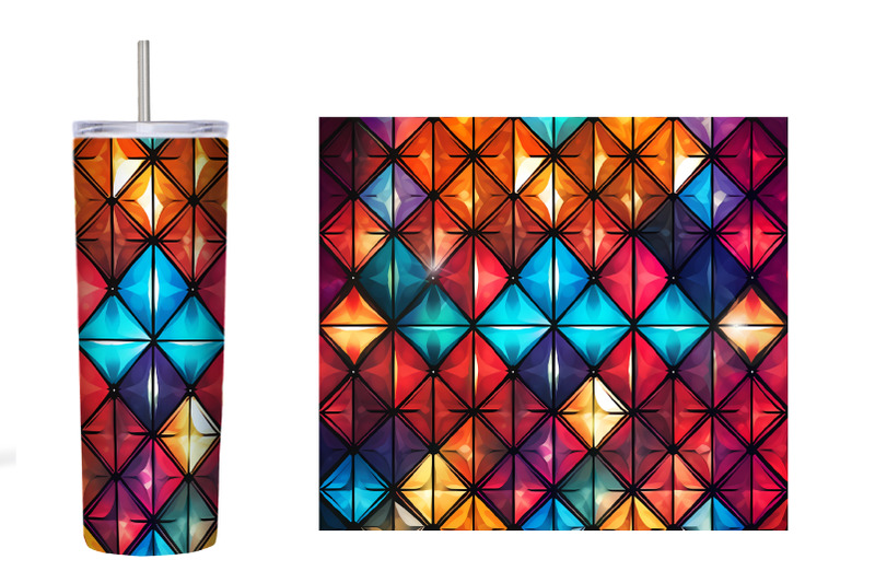 stained-glass-tumbler-wrap-stained-glass-rhombus-tumbler