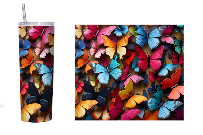 3d-butterfly-tumbler-wrap-3d-butterfly-tumbler-sublimation