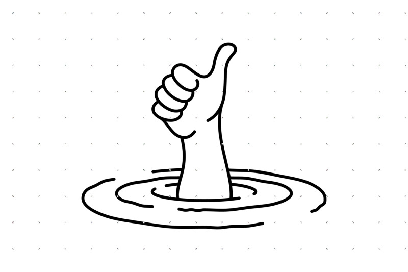 thumbs-up-from-water-svg