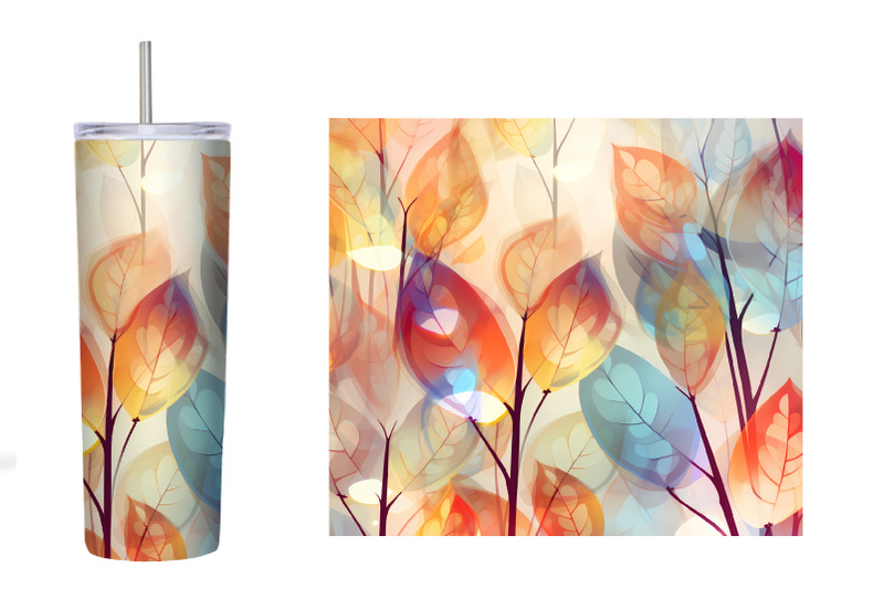 leaves-tumbler-sublimation-fall-leaves-tumbler-wrap-design