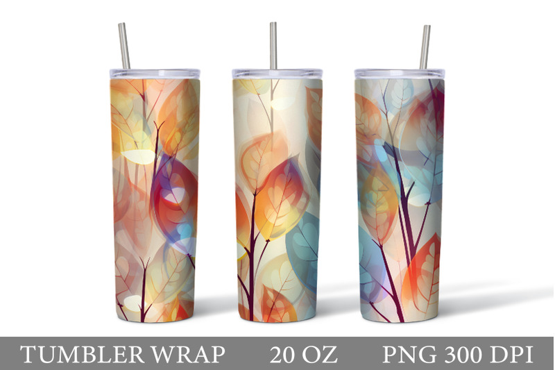 leaves-tumbler-sublimation-fall-leaves-tumbler-wrap-design