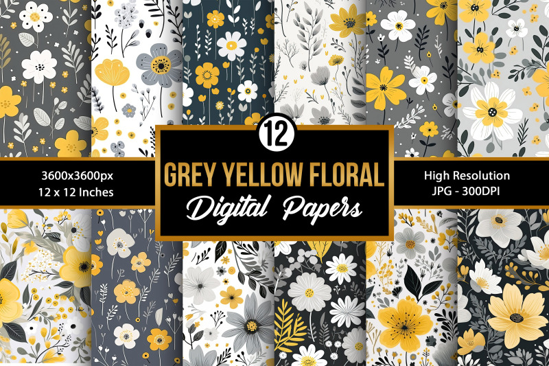 grey-amp-yellow-cute-floral-seamless-pattern-digital-papers