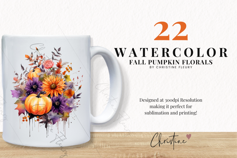 watercolor-fall-pumpkin-floral-clipart