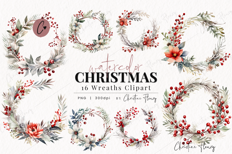 16-watercolor-christmas-wreath-clipart