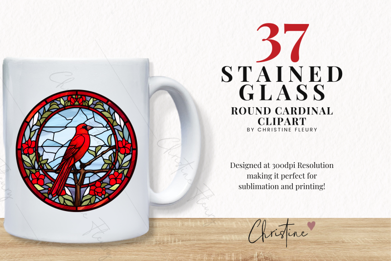 37-round-cardinal-stained-glass-clipart