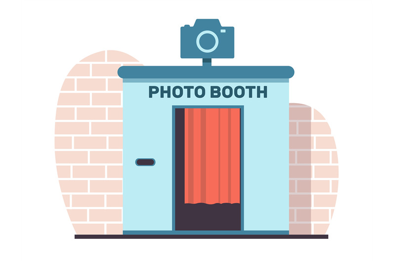 photo-booth-for-quick-photos-near-brick-wall-digital-kiosk-for-passpo