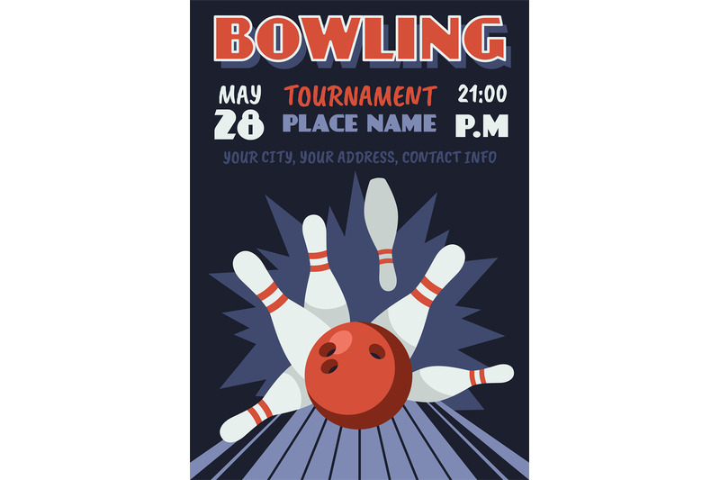 bowling-tournament-poster-group-sports-game-ball-breaking-skittles