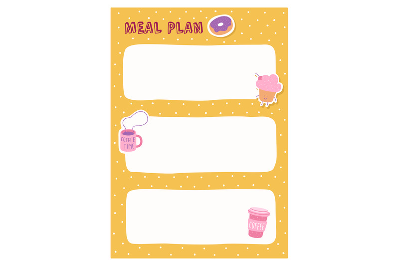 planner-list-meal-plan-frame-for-text-cute-coffee-cups-muffin-and