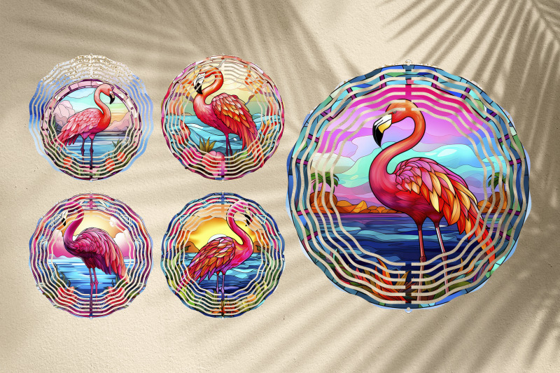 flamingo-wind-spinner-sublimation-stained-glass-wind-spinner