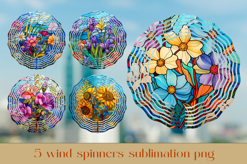 floral-wind-spinner-sublimation-stained-glass-wind-spinner