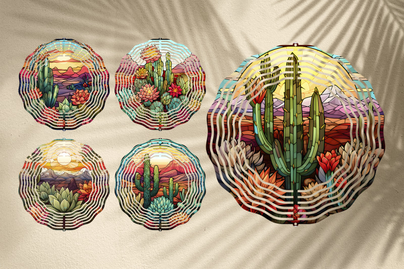 western-wind-spinner-sublimation-cacti-wind-spinner-design