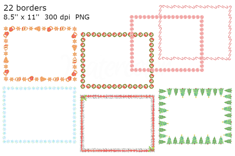 christmas-frames-watercolor-clipart