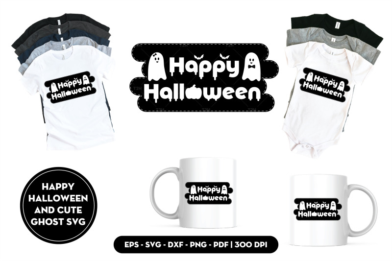 happy-halloween-and-cute-ghost-svg