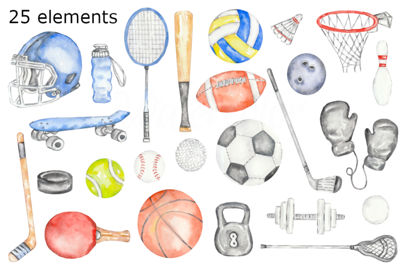 sport-watercolor-clipart