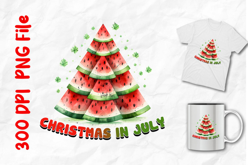 watermelon-tree-christmas-in-july