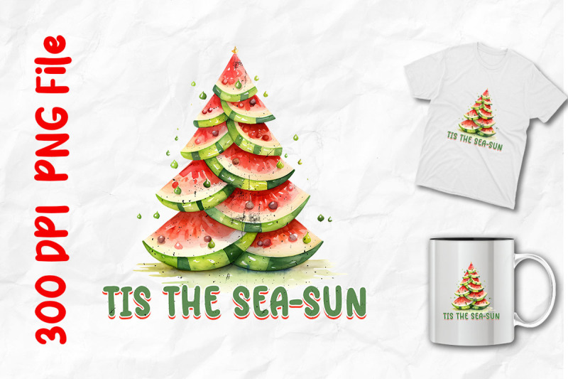 tis-the-sea-sun-watermelon-christmas
