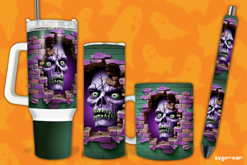 halloween-zombie-nbsp-bundle-tumbler-mug-pen