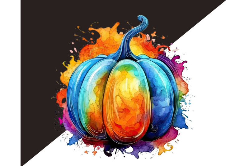 colorful-watercolor-pumpkins-clip-art