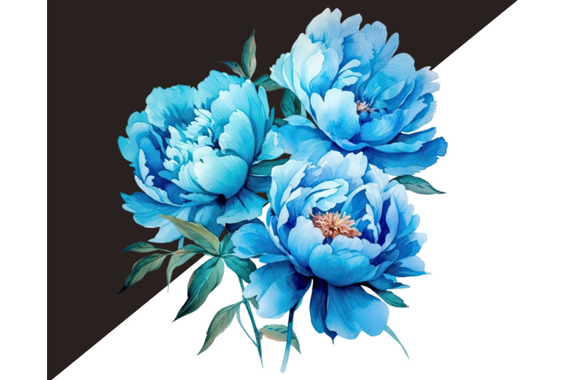 watercolor-blue-peony-and-butterfly-png-clipart