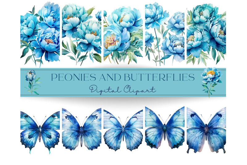 watercolor-blue-peony-and-butterfly-png-clipart