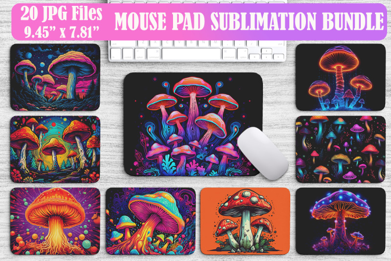 psychedelic-mushroom-mouse-pad-bundle