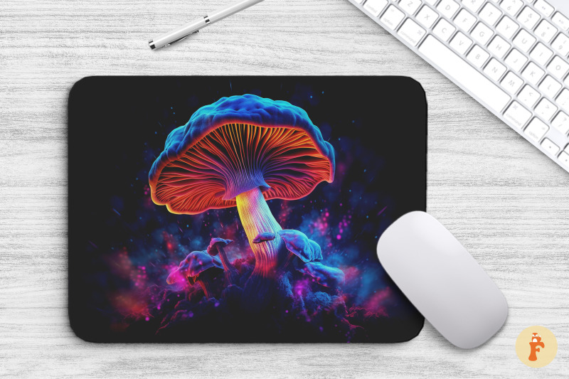 mouse-pad-glowing-magic-mushroom