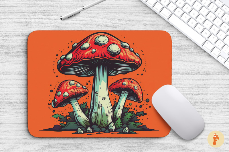 mouse-pad-mushroom-pop-art-style