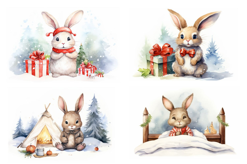 christmas-rabbits