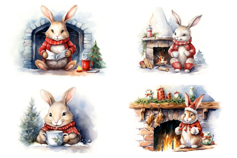 christmas-rabbits