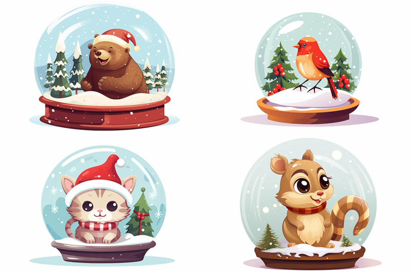 christmas-animal-snow-globe