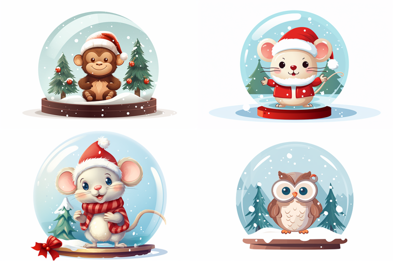 christmas-animal-snow-globe