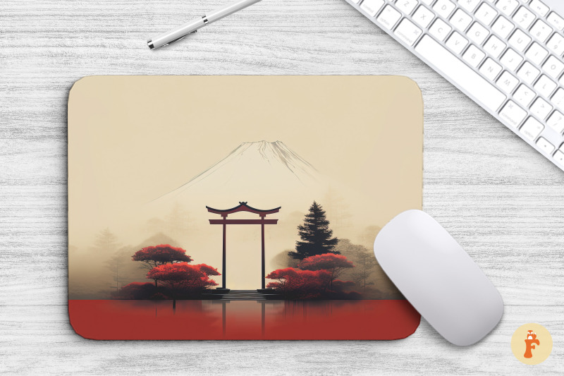 mouse-pad-torii-gate-and-fuji-mountain