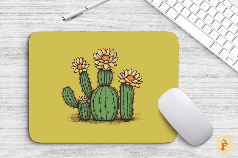 beautiful-cactus-flower-mouse-pad-bundle