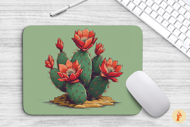 beautiful-cactus-flower-mouse-pad-bundle