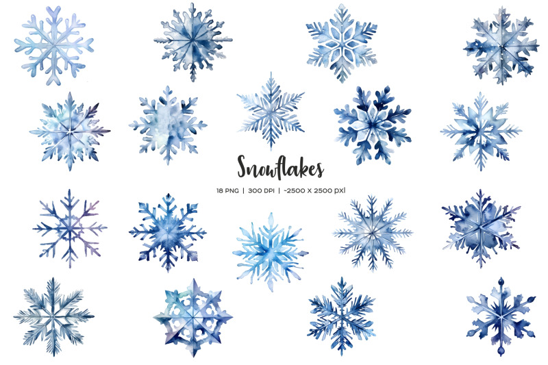 watercolor-snowflakes-clipart-winter-holiday-snowflakes-18-png