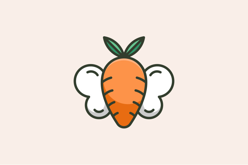 carrot-with-wings-logo-vector-design-template