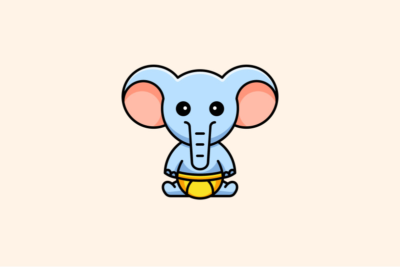 cute-baby-elephant-logo-vector-design-template