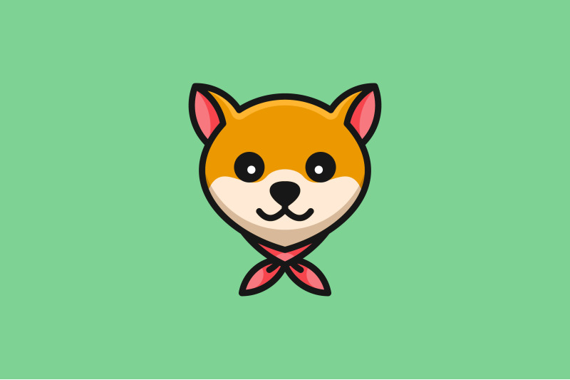 cute-fox-face-logo-vector-design-template