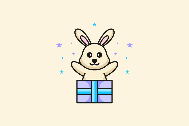 rabbit-or-bunny-gift-box-vector-design-template