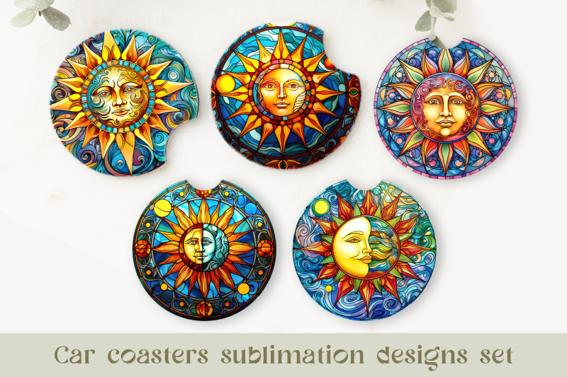 celestial-coaster-bundle-stained-glass-coaster-sublimation-png