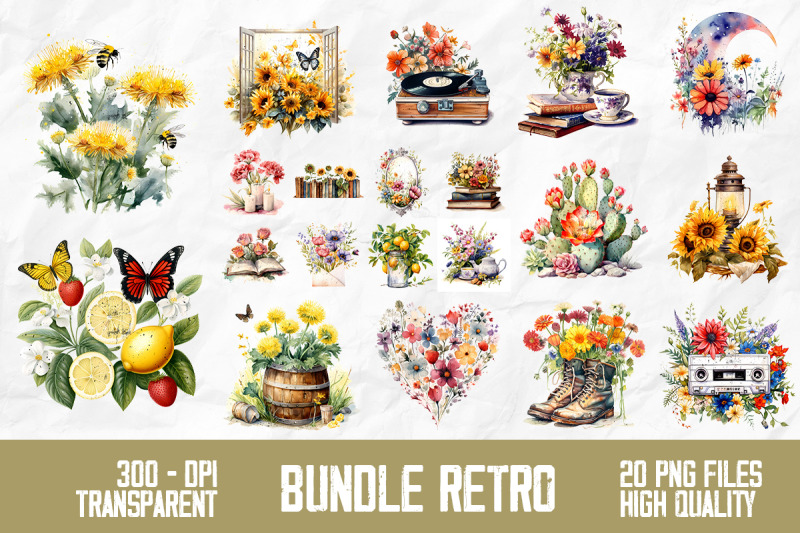 retro-wild-flowers-sublimation-bundle